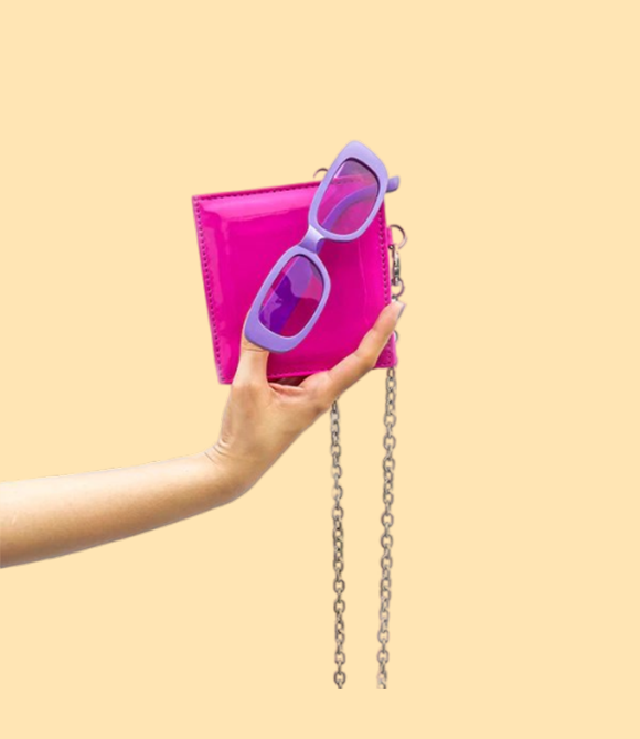 FUCHSIA FRENZY MINI CROSSBODY BAG