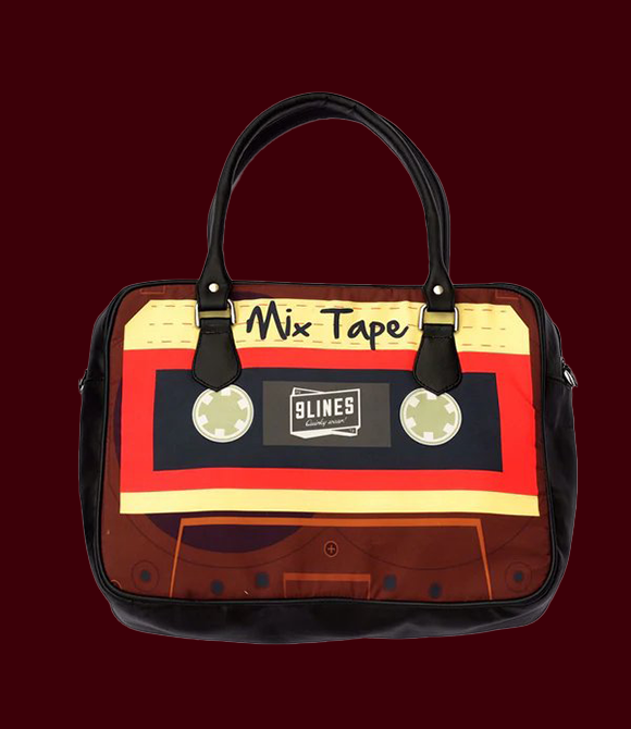 MIX TAPE LAPTOP MESSENGER BAG